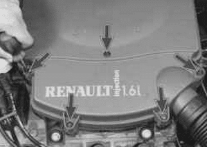 Замена воздушного фильтра Рено Логан 1.4 и 1.6 - обучающее видео и фотографии.
