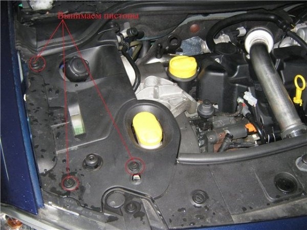 Снимаем шкив коленвала Дастер