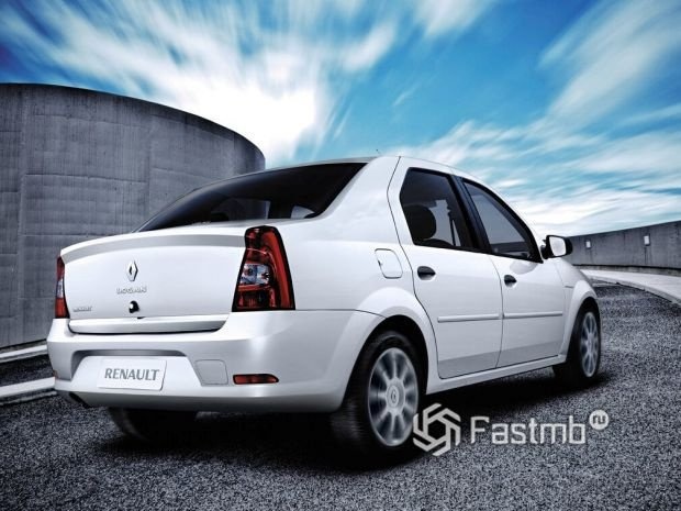 Renault Logan 2009 седан, лючок топливного бака
